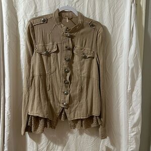Free People Shacket, size small, “mimosa” color
